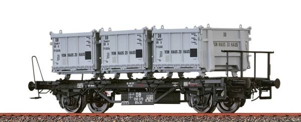 Brawa 50910 - Behältertragwagen BTs30 'von Haus zu Haus' der DB Brawa 50910 - Behältertragwagen BTs30 'von Haus zu Haus' der DB