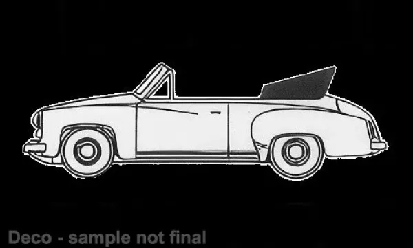 Brekina 27050 - Wartburg 311 Cabriolet, weiss, 1959