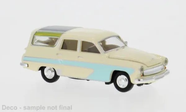 Brekina 27124 - Wartburg 311 Camping, hellbeige/hellblau, 1959