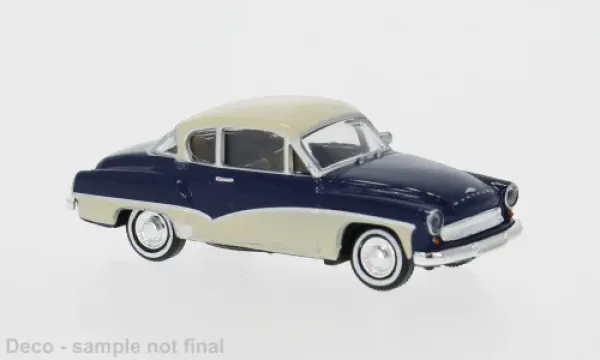 Brekina 27160 - Wartburg 311 Coupe, dunkelblau/hellbeige, 1959