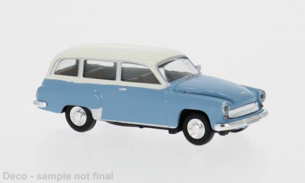 Brekina 27193 - Wartburg 311 Kombi, hellblau/weiss, 1959