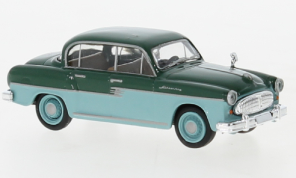 Brekina 27481 - Sachsenring P 240, dunkelgrün/helltürkis, 1956
