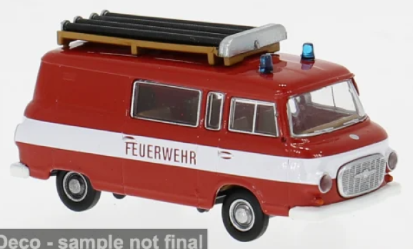 Brekina 30234 - Barkas B 1000 Halbbus, Feuerwehr, 1960