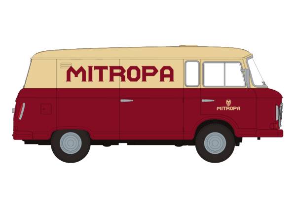 Brekina 30129 - Barkas B 1000 Kasten, 1960, Mitropa