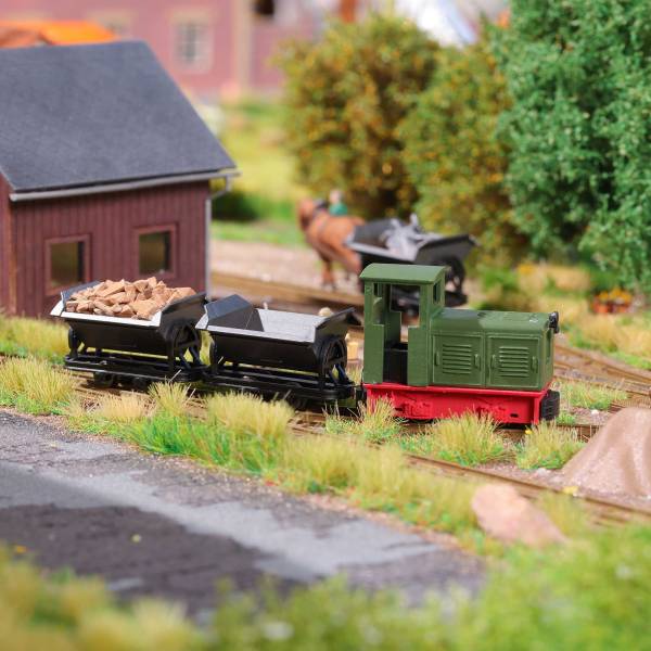 BUSCH 12022 - Feldbahn Start-Set mit Ns2 Diesellok