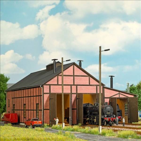 Busch 1956 - Lokschuppen, Bausatz