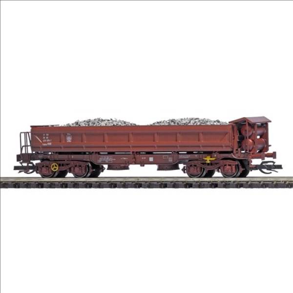 Busch 31424 - Zweiseitig-Kippwagen Fakks 6781 der DR, mit Schotterladung, gealtert