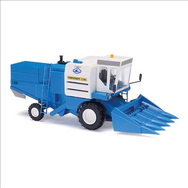 Busch 40184 - Mähdrescher Fortschritt E514, FDJ Jugendobjekt mit Maisgebiss Busch 40184 - Mähdrescher Fortschritt E514, FDJ Jugendobjekt mit Maisgebiss