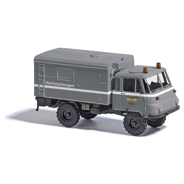 Busch 50257 - Robur LO 2002 A Koffer, Werkstattwagen DR