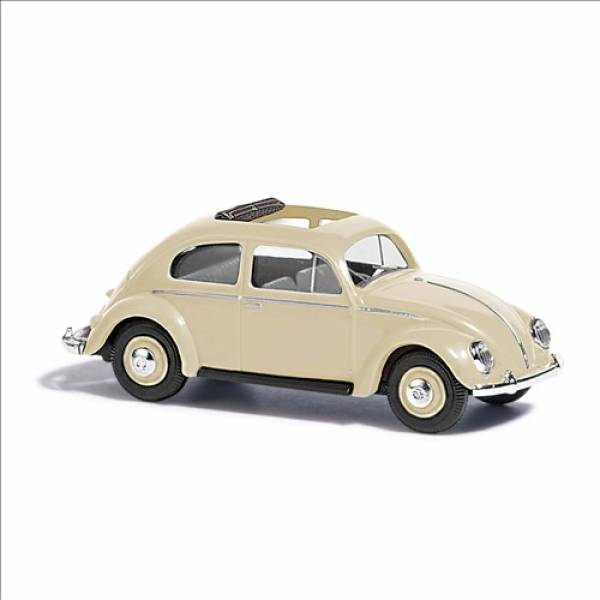 Busch 52945 - VW Käfer mit Stoffdach offen, Beige