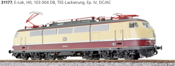 ESU 31177 - Elektrolok E03, 103 004 der DB, TEE ESU 31177 - Elektrolok E03, 103 004 der DB, TEE