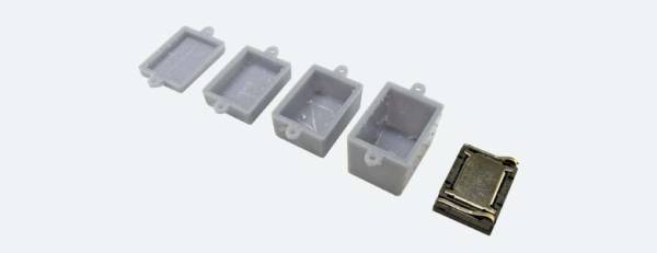 ESU 50353 - Lautsprecher 13mm x 18mm x 4.5mm, rechteckig, 4 Ohm, mit Schallkapselset ESU 50353 - Lautsprecher 13mm x 18mm x 4.5mm, rechteckig, 4 Ohm, mit Schallkapselset