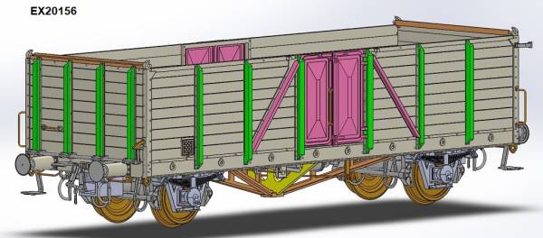 Exact-train EX20156 - Offener Güterwagen Ommru 'Villach' der DR