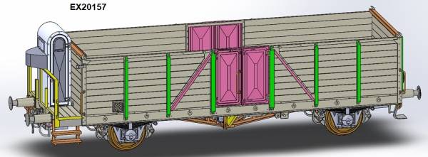 Exact-train EX20157 - Offener Güterwagen Ommru 'Villach' der DR