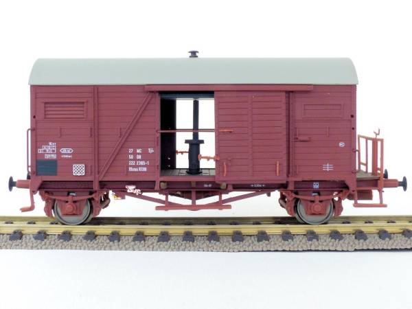 Exact-train EX20226 - Gedeckter Güterwagen 'Nordhausen' der DR, mit Bremserbühne