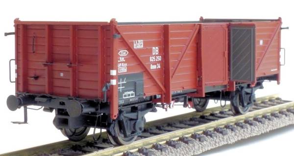 Exact-train EX20337 - Offener Güterwagen 'Klagenfurt Omm34 mit Holztür der DB