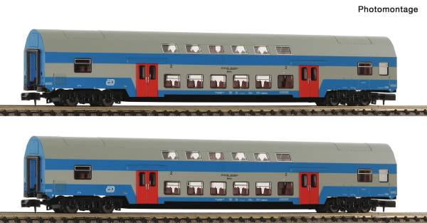 Fleischmann 6260093 - 2-tlg. Set: Doppelstockwagen der CD