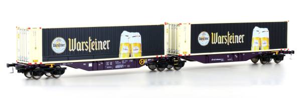 Mehano 28399 - Containerwagen Sggmrss'90 Warsteiner, RailRelease