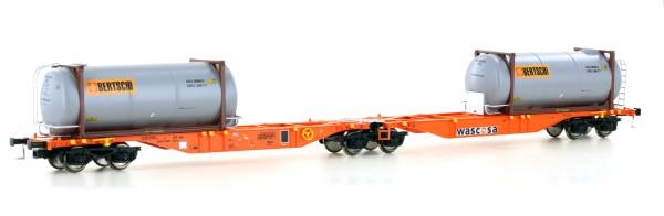 Mehano 28401 - Containerwagen Sggmrss'90 Bertschi der Wascosa