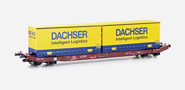 Mehano 28409 - Containerwagen Sgkkms 698 der DB Cargo, "Dachser" Mehano 28409 - Containerwagen Sgkkms 698 der DB Cargo, "Dachser"