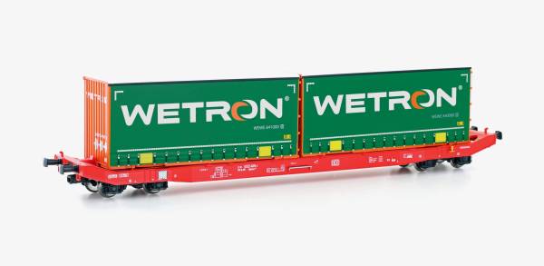 Mehano 28412 - Containerwagen Sgkkms 698 der DB Cargo, "Wetron" Mehano 28412 - Containerwagen Sgkkms 698 der DB Cargo, "Wetron"