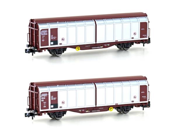 Hobbytrain H24653 - 2er Set Schiebewandwagen Hbbillns der DR Hobbytrain H24653 - 2er Set Schiebewandwagen Hbbillns der DR