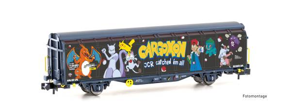 Hobbytrain H24671 - Schiebewandwagen Hbbillns der SBB, Graffiti-Serie 9