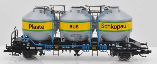 NPE NW22080 - Silowagen Bauart Uc-y der DR, Plaste aus Schkopau