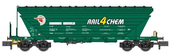 NPE NW52219 - Getreidesilowagen Uagpps Slowakei, Rail4Chem, dunkelgrün
