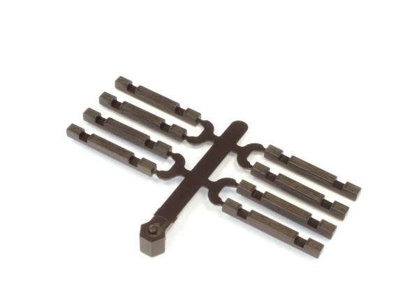 PECO SL-1208 - Code 55 Schwellen-Endstück "Holz"