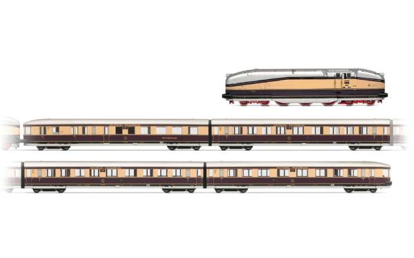 Rivarossi HR2953 - Stromliniendampflokomotive 61 001 mit 4-tlg. Henschel-Wegmann-Zug der DRG