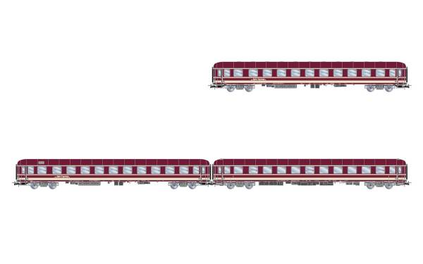 Rivarossi HR4417 - 3-tlg. Set Liegewagen Nachtzug Euro-Express