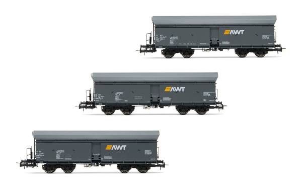 Rivarossi HR6590 - 3-tlg. Set Selbstentladewagen Fals der AWT