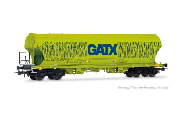 Rivarossi HR6690 - Getreidesilowagen mit runden Seitenwänden der GATX