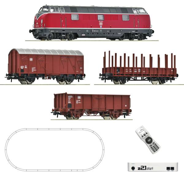 Roco 5110008 - z21 start Digitalset: Diesellokomotive BR 221 mit Güterzug der DB Roco 5110008 - z21 start Digitalset: Diesellokomotive BR 221 mit Güterzug der DB