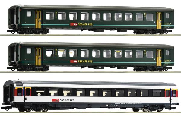 Roco 6200022 - 3-tlg. Set 1: Reisezugwagen „Bözberg Interregio“ der SBB Roco 6200022 - 3-tlg. Set 1: Reisezugwagen „Bözberg Interregio“ der SBB