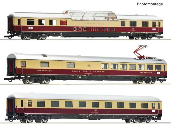 ROCO 6200120 - 3-tlg. Set 1: Schnellzugwagen „Rheingold“ der AKE