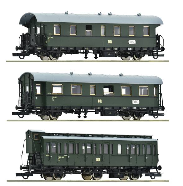 Roco 6200131 - 3-tlg. Set 2: Nebenbahnzug der DR Roco 6200131 - 3-tlg. Set 2: Nebenbahnzug der DR