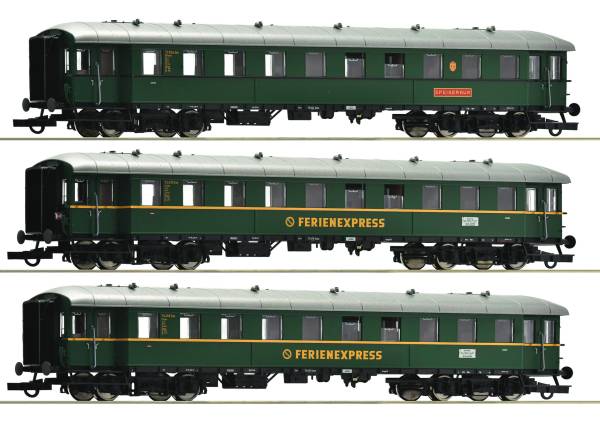 ROCO 6200235 -3-tlg. Set: Reisezugwagen „Ferienexpress“ der DB