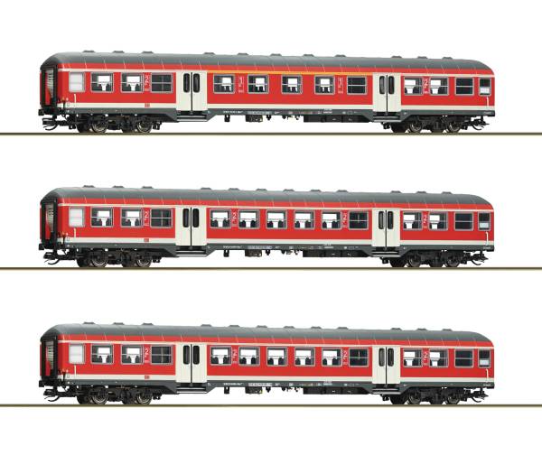 Roco 6280021 - 3-tlg. Set: Nahverkehrswagen der DB AG