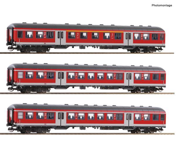 ROCO 6280021 - 3-tlg. Set: Nahverkehrswagen der DB AG