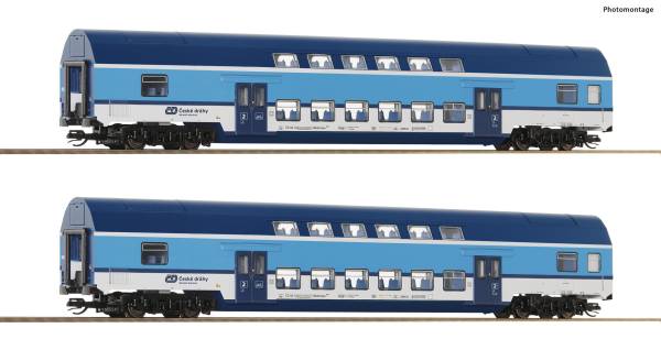Roco 6280028 - 2-tlg. Set: Doppelstockwagen der CD