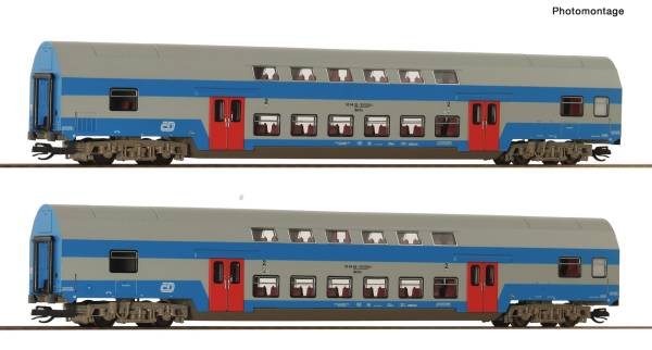 ROCO 6280044 -2-tlg. Set: Doppelstockwagen der CD