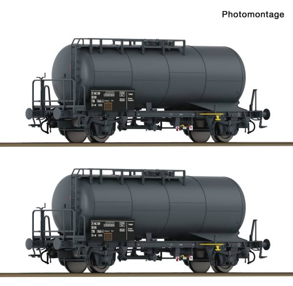 ROCO 6600245 -2-tlg. Set: Kesselwagen der DR