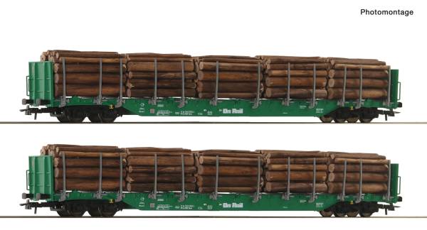 ROCO 6600319 - 3-tlg. Set: Rungenwagen der OnRail
