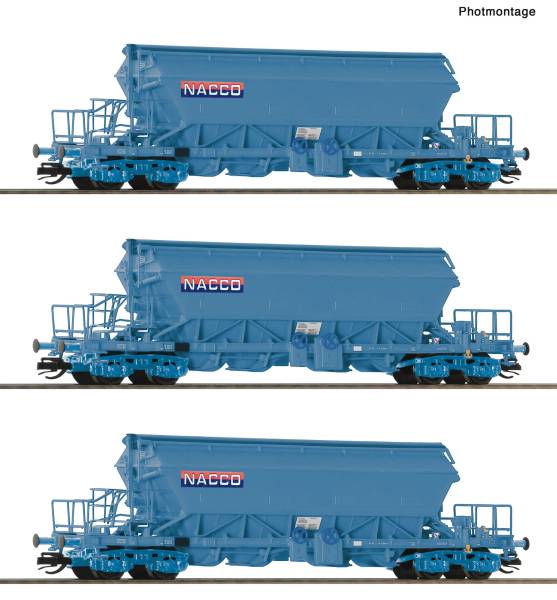 Roco 6680031- 3-tlg. Set: Kaliwagen der NACCO