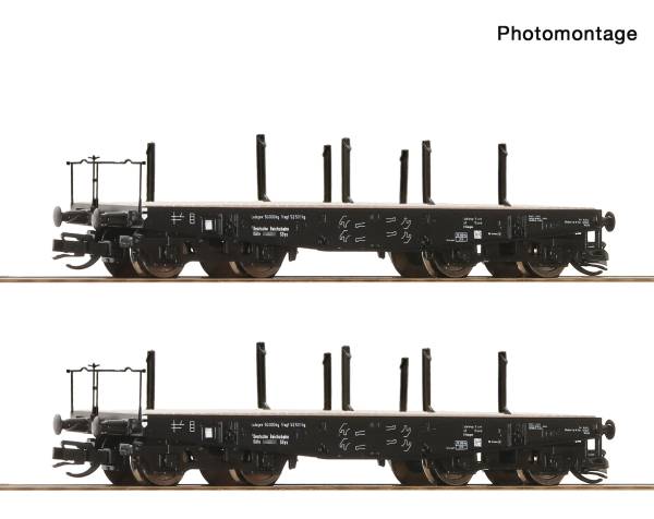 Roco 6680034 - 2-tlg. Set: Schwerlast-Flachwagen der DRG