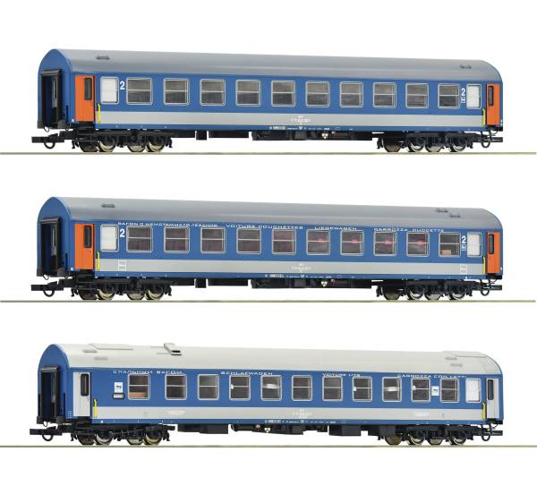ROCO 74188 - Wagenset 1 mit drei Reisezugwagen der MAV ROCO 74188 - Wagenset 1 mit drei Reisezugwagen der MAV