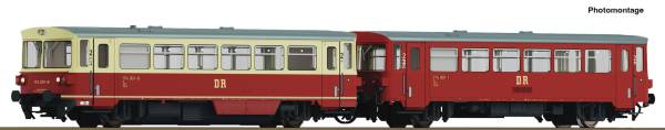 ROCO 7790006 - Dieseltriebwagen 174 001-8 mit Beiwagen der DR, digital mit Sound