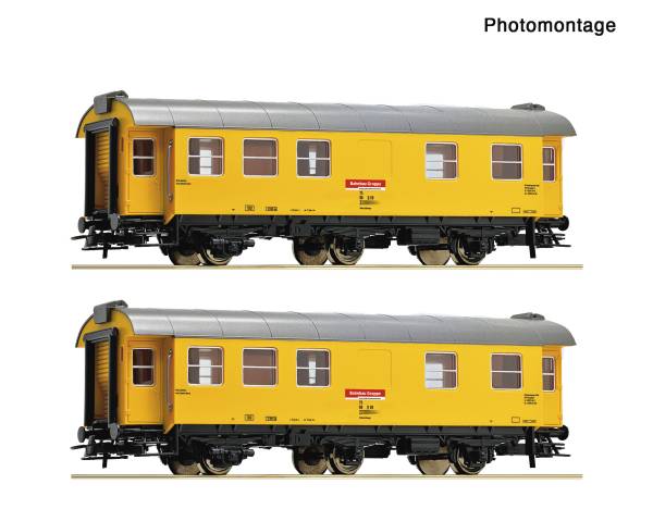 Roco 6200266 – 2-tlg. Set: Bauzugwagen, DB Bahnbau Gruppe